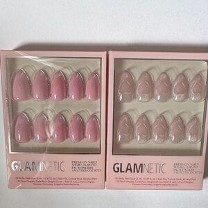 GLAMNETIC Pink Press-On Nail Sets